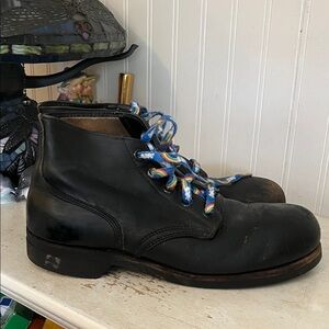 Vintage Military steel toe boots 50s size 11